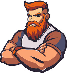 Vigorous Voyager Mascot Vector Logo Exploring New Frontiers for Your Brand