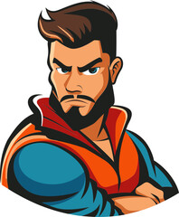 Resilient Ranger Man Mascot Vector Logo Ensuring Your Brand's Integrity