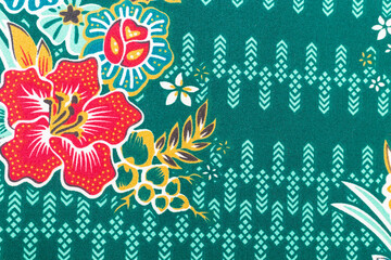 Batik sarong pattern background in Thailand.