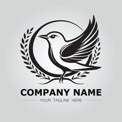 Bird logo company concept image vector