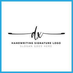 DX initials Handwriting signature logo. DX Hand drawn Calligraphy lettering Vector. DX letter real estate, beauty, photography letter logo design.