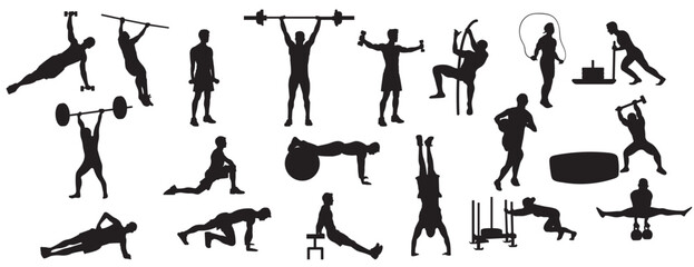 CrossFit silhouette set