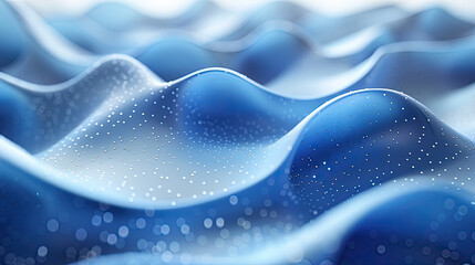 3d blue abstract background with waves