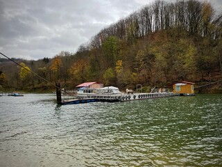 A bay on Lake Solina in the Bieszczady.