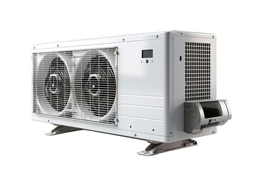 Obraz premium air conditioning compressor isolated on a Transparent background. Generative AI