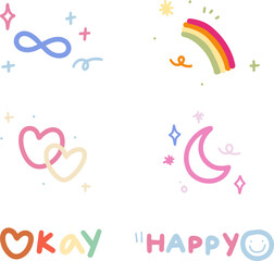doodles element design for templates.