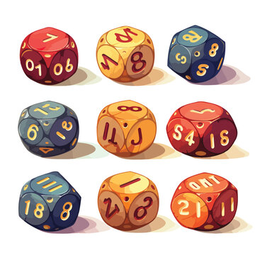 A set of enchanted dice that always roll the number
