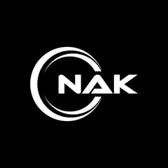 NAK Logo Design, Inspiration for a Unique Identity. Modern Elegance and Creative Design. Watermark Your Success with the Striking this Logo.