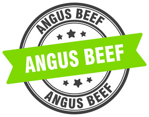 angus beef stamp. angus beef label on transparent background. round sign