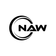 NAW Logo Design, Inspiration for a Unique Identity. Modern Elegance and Creative Design. Watermark Your Success with the Striking this Logo.