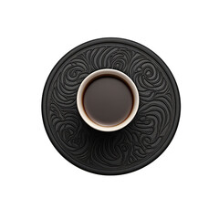 coffee in cup isolated on white