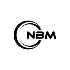 NBM Logo Design, Inspiration for a Unique Identity. Modern Elegance and Creative Design. Watermark Your Success with the Striking this Logo.