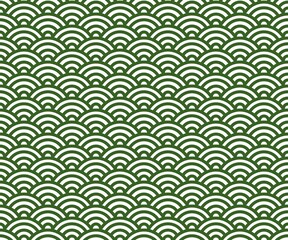 シンプルな青海波