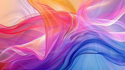 Abstract Wave Wallpaper, Colorful Wavy Wallpaper illustration