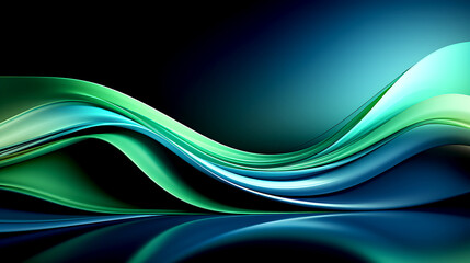 Abstract blue green swirl background