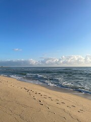 beach in the morning