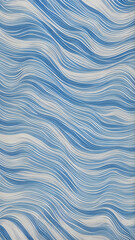 Obraz premium Seamless pattern of blue and white waves background. Abstract wave background