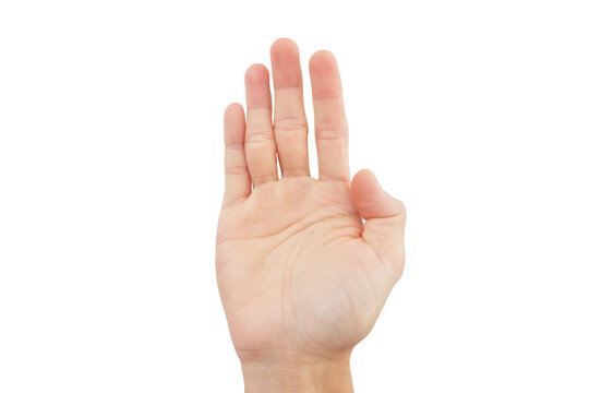 hand gestures To use sign language to ask for help in step 1