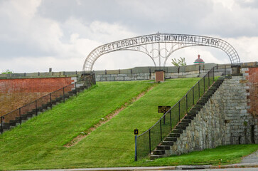 Fort Monroe National Monument, in Hampton, Virginia, at Old Point Comfort