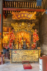 Hong Chan Kuan Temple. This Tao temple has been remarkably well preserved, they kept the original color. It is a piece of old Macau before it turn into Vegas of China