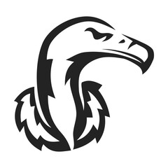 Vulture Animal Logo template Isolated. Brand Identity. Icon Abstract Vector graphic