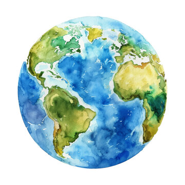earth watercolor good quality and good design