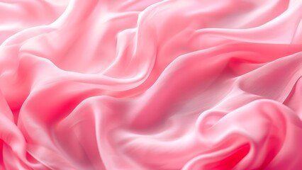 Pink silky fabric