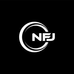 NFJ Logo Design, Inspiration for a Unique Identity. Modern Elegance and Creative Design. Watermark Your Success with the Striking this Logo.