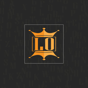 LO initial monogram logo with square style design.