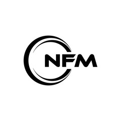 NFM Logo Design, Inspiration for a Unique Identity. Modern Elegance and Creative Design. Watermark Your Success with the Striking this Logo.