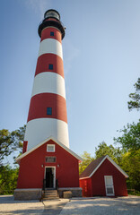 Assateague Light, located within the Chincoteague National Wildlife Refuge