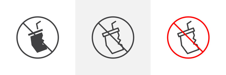 No Littering with Plastic Sign. Anti-Plastic Waste Alert. Environmental Protection Reminder