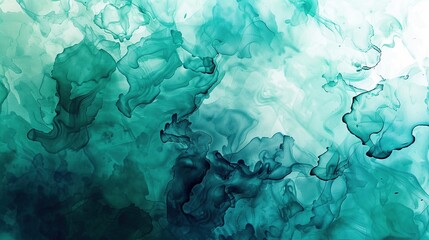 Abstract Watercolor Paint Background with Blue and Green. Liquid, Fluid, Texture, Background, Banner, Color, Cool, Draw, Ink, Marble, Marbled, Pattern
