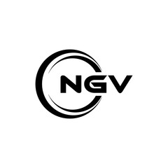 NGV Logo Design, Inspiration for a Unique Identity. Modern Elegance and Creative Design. Watermark Your Success with the Striking this Logo.