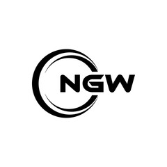 NGW Logo Design, Inspiration for a Unique Identity. Modern Elegance and Creative Design. Watermark Your Success with the Striking this Logo.