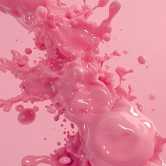 Pink jelly splash wallpaper