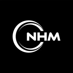 NHM Logo Design, Inspiration for a Unique Identity. Modern Elegance and Creative Design. Watermark Your Success with the Striking this Logo.