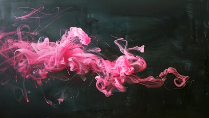 Pink smoke on the black background wallpaper