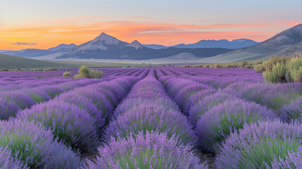 Dawn Over Lavender Fields