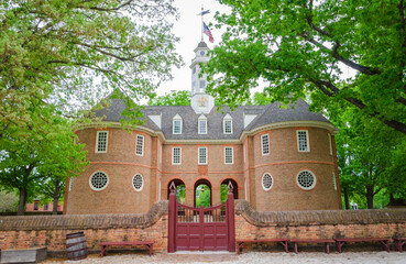 The “Historic Triangle” Historical Colonial Williamsburg in Virginia
