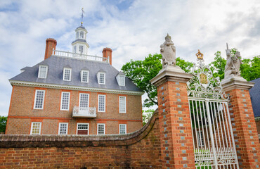 The “Historic Triangle” Historical Colonial Williamsburg in Virginia - obrazy, fototapety, plakaty