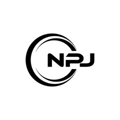 NPJ Logo Design, Inspiration for a Unique Identity. Modern Elegance and Creative Design. Watermark Your Success with the Striking this Logo.