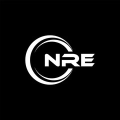 NRE Logo Design, Inspiration for a Unique Identity. Modern Elegance and Creative Design. Watermark Your Success with the Striking this Logo.