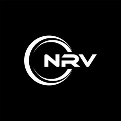 NRV Logo Design, Inspiration for a Unique Identity. Modern Elegance and Creative Design. Watermark Your Success with the Striking this Logo.