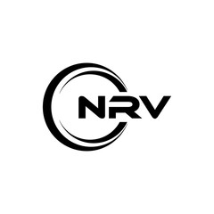 NRV Logo Design, Inspiration for a Unique Identity. Modern Elegance and Creative Design. Watermark Your Success with the Striking this Logo.