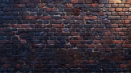 Realistic old brick wall pattern background. AI generated image