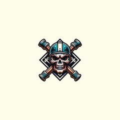 Hand drawn Mascot logo design vector