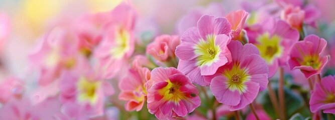 Fototapeta na wymiar Beautiful primrose flower.