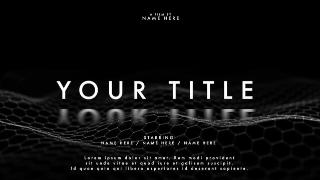 Mysterious Movie Title Screen Animated Poster Promotion