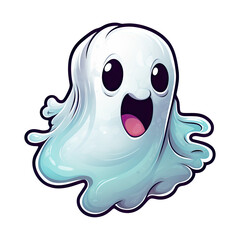 cartoon Kawaii Cute ghost sticker​​​​​​​